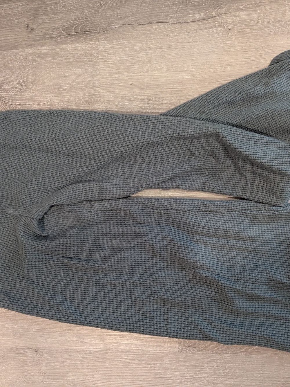 Zenana Outfitters Waffle‑Knit Boot‑Cut Pants in Charcoal Gray